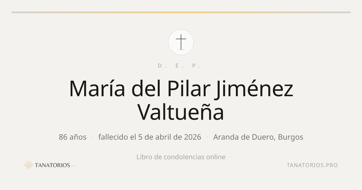 Memorial de María del Pilar Jiménez Valtueña
