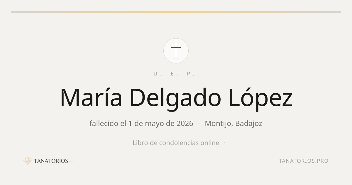 Memorial de María Delgado López