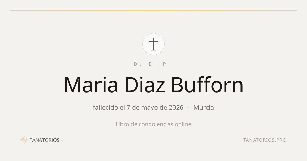 Memorial de Maria Diaz Bufforn