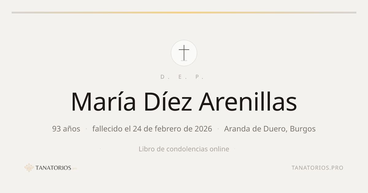 Memorial de María Díez Arenillas