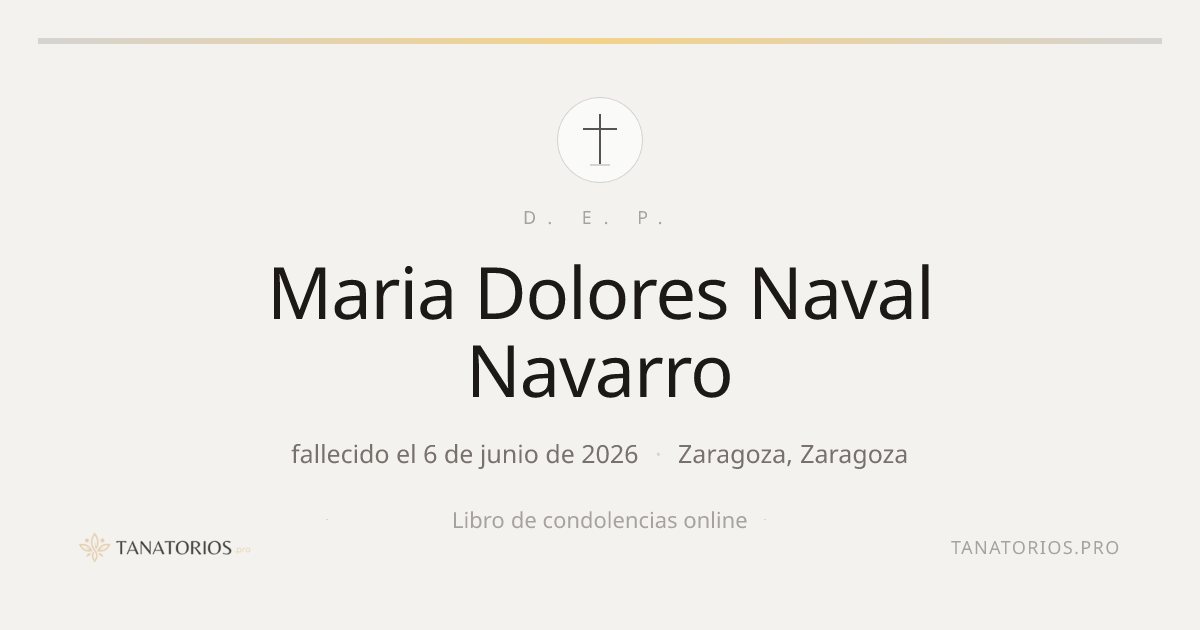 Memorial de Maria Dolores Naval Navarro