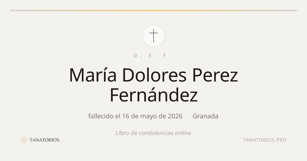 Memorial de María Dolores Perez Fernández