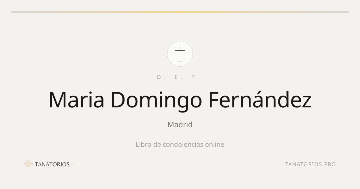 Memorial de Maria Domingo Fernández