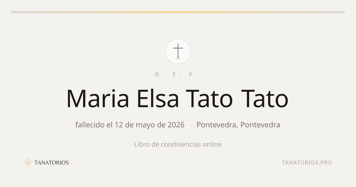 Memorial de Maria Elsa Tato Tato