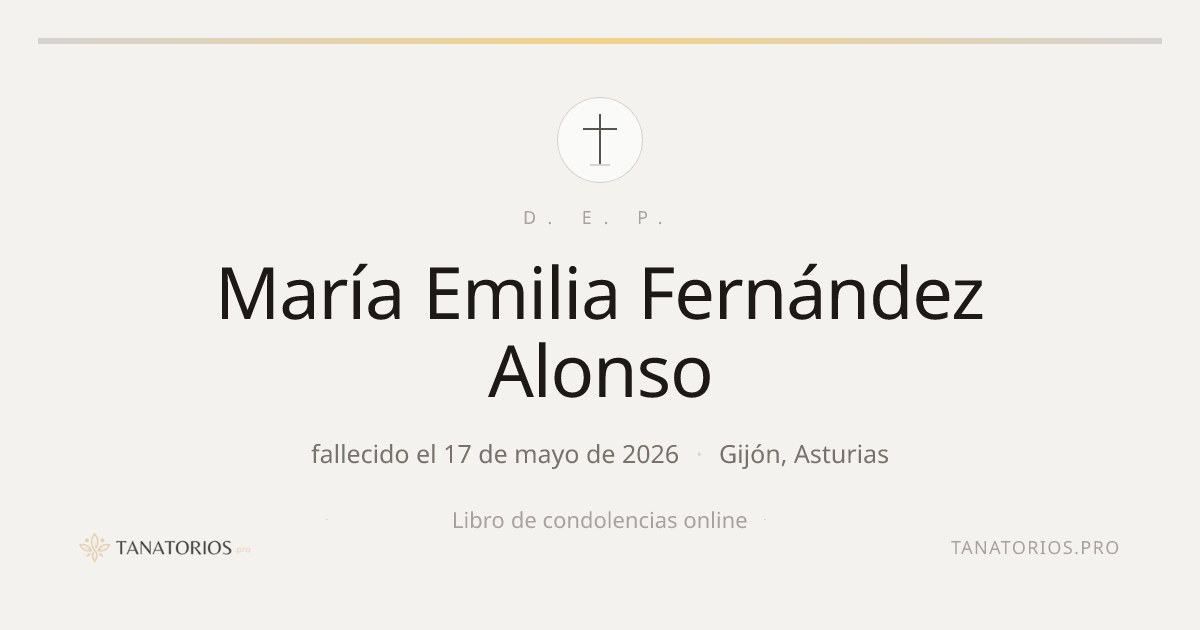 Memorial de María Emilia Fernández Alonso