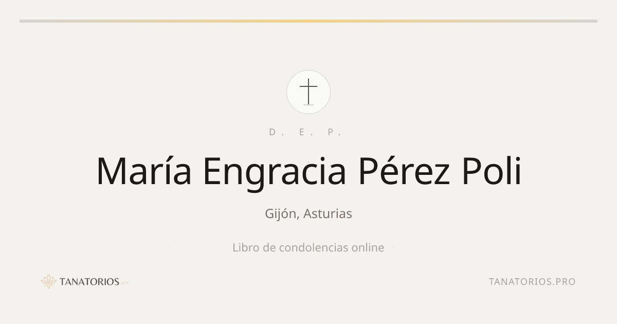 Memorial de María Engracia Pérez Poli