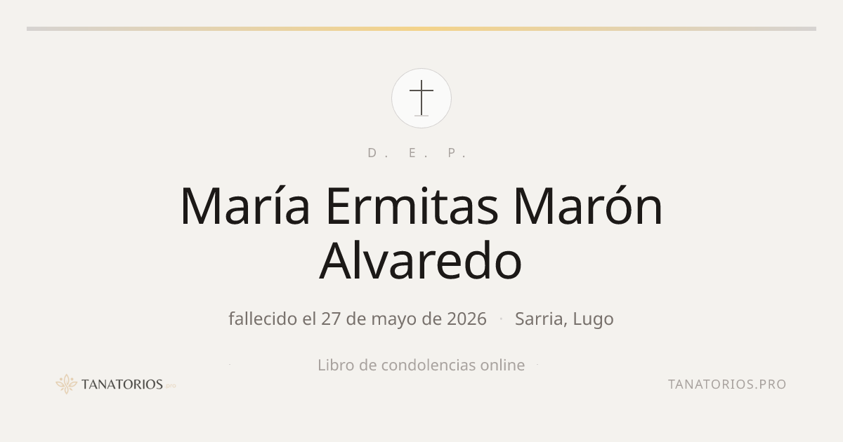 Memorial de María Ermitas Marón Alvaredo
