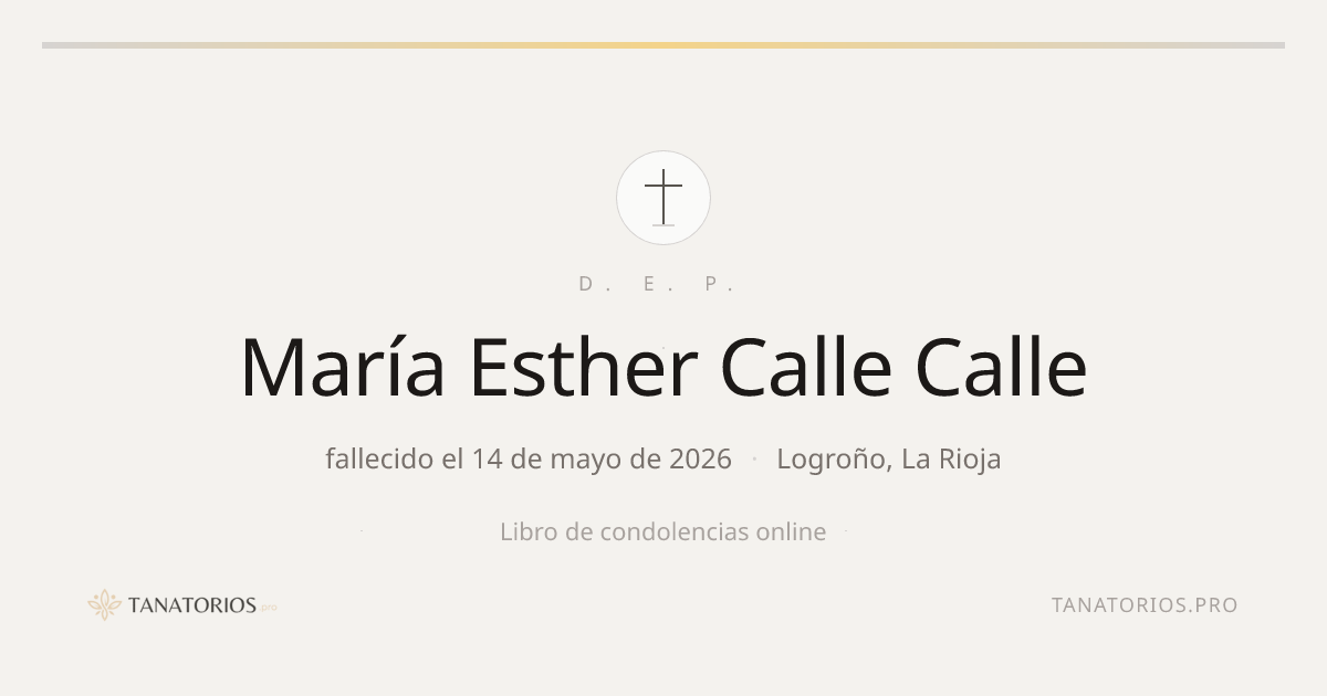 Memorial de María Esther Calle Calle