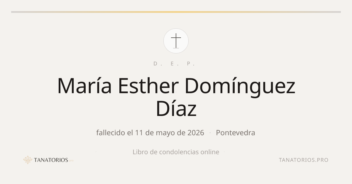 Memorial de María Esther Domínguez Díaz