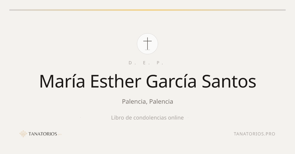Memorial de María Esther García Santos