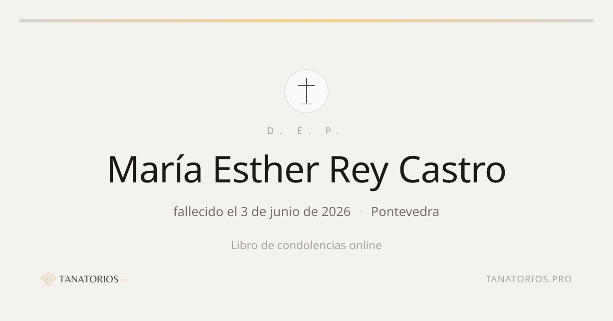 Memorial de María Esther Rey Castro