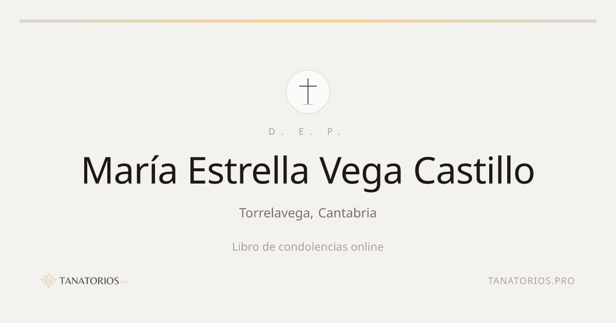 Memorial de María Estrella Vega Castillo