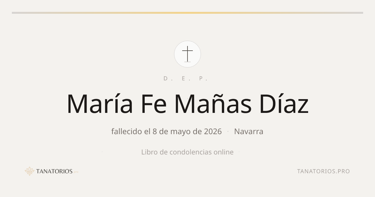 Memorial de María Fe Mañas Díaz
