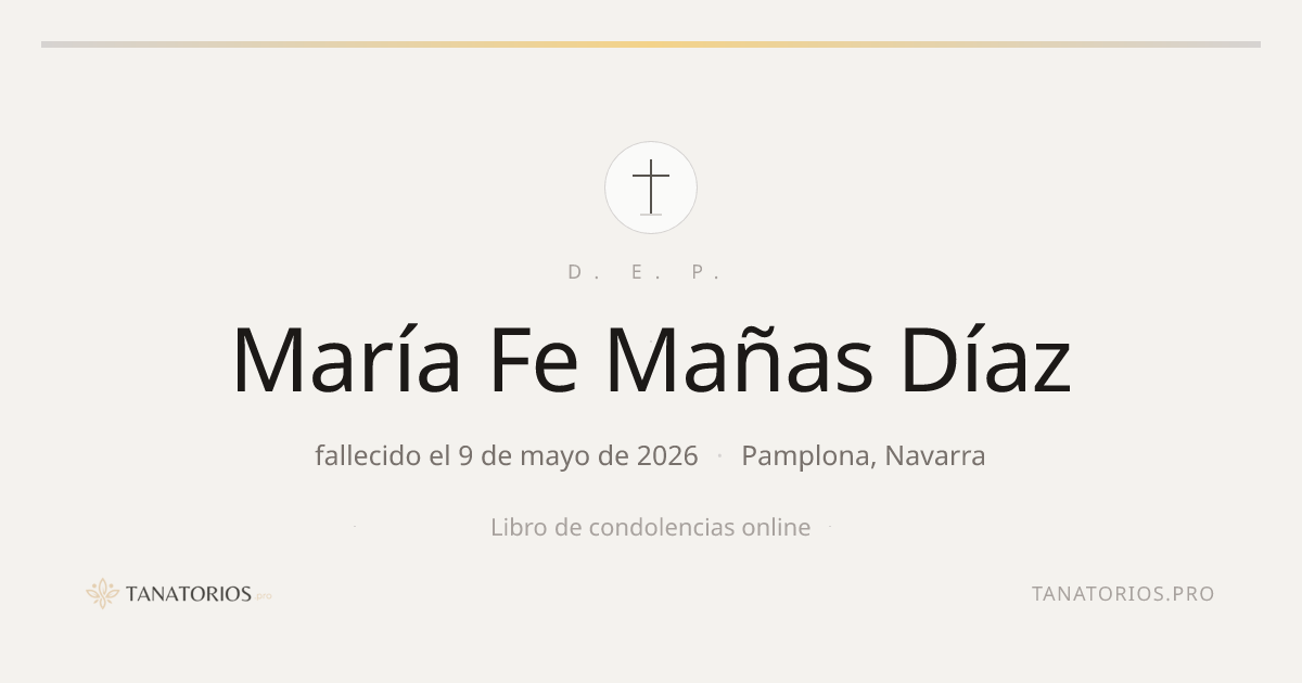 Memorial de María Fe Mañas Díaz