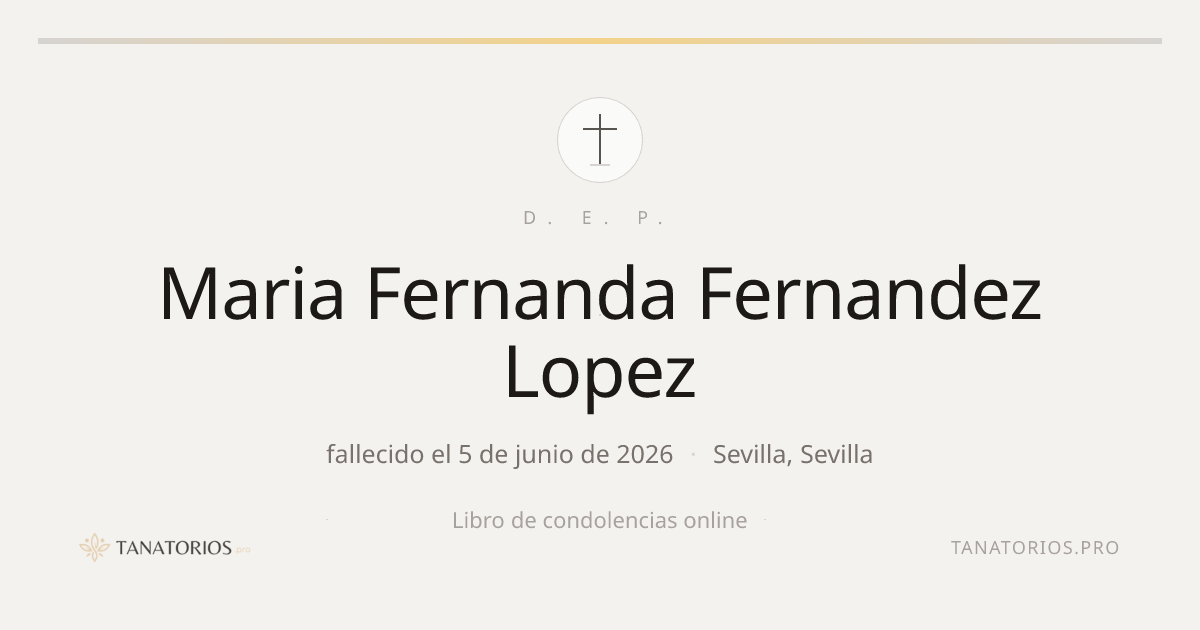Memorial de Maria Fernanda Fernandez Lopez