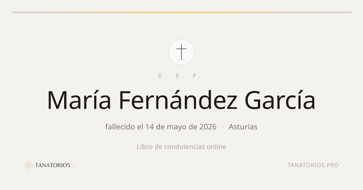 Memorial de María Fernández García