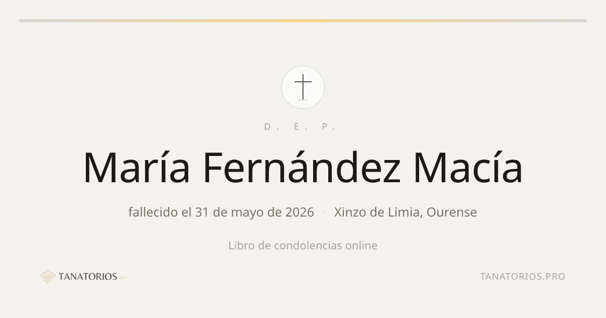 Memorial de María Fernández Macía