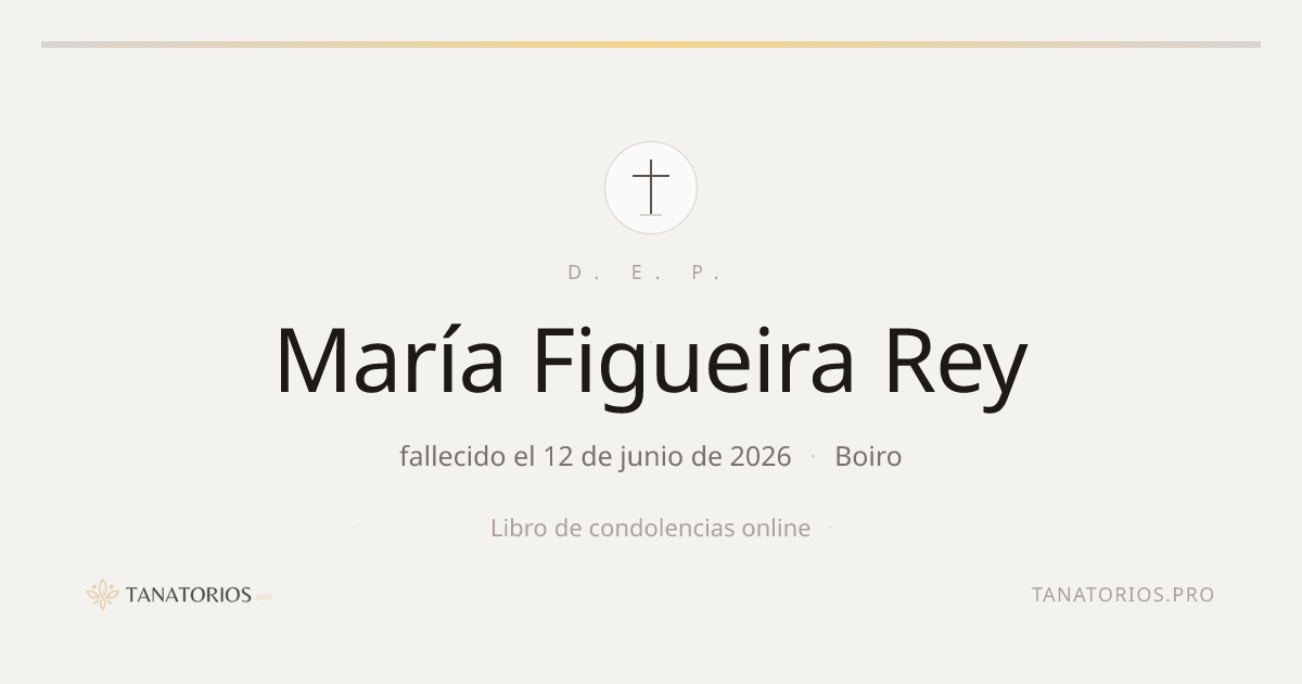 Memorial de María Figueira Rey