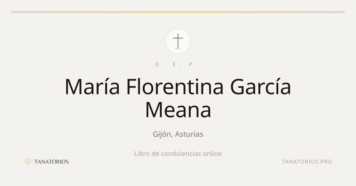 Memorial de María Florentina García Meana