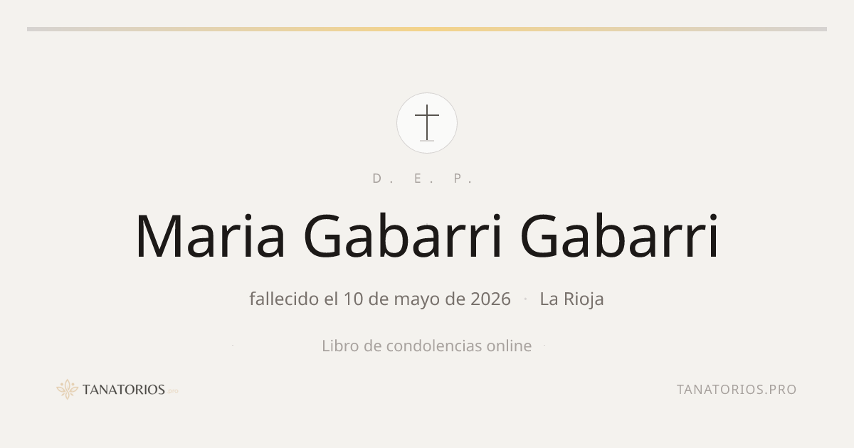 Memorial de Maria Gabarri Gabarri