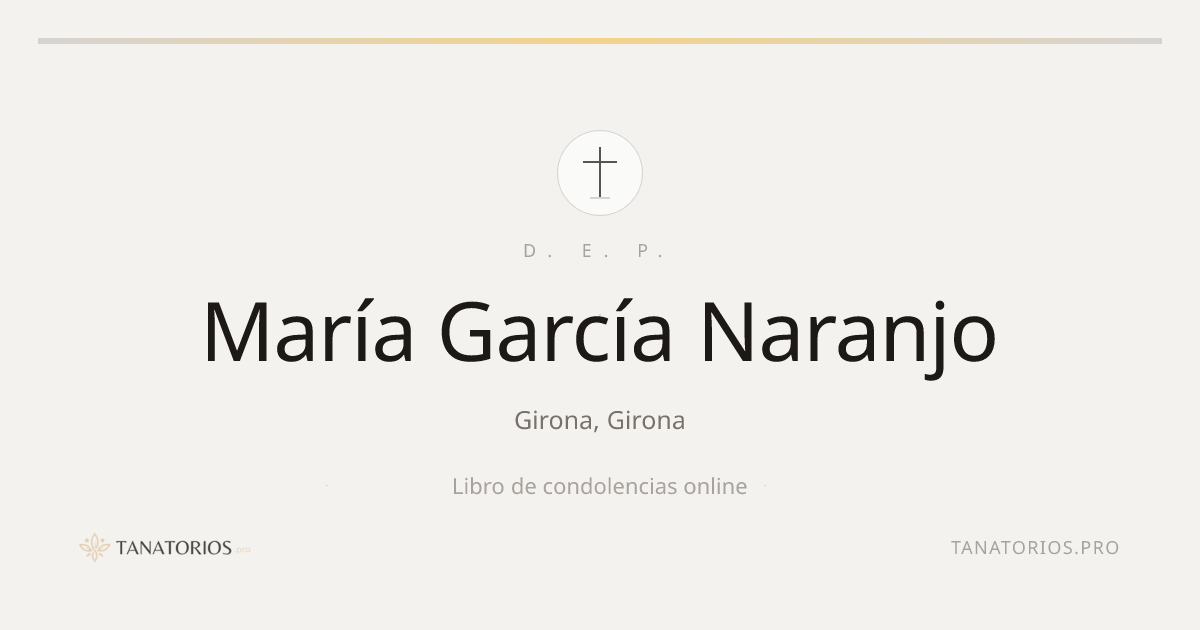Memorial de María García Naranjo