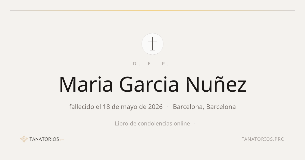 Memorial de Maria Garcia Nuñez
