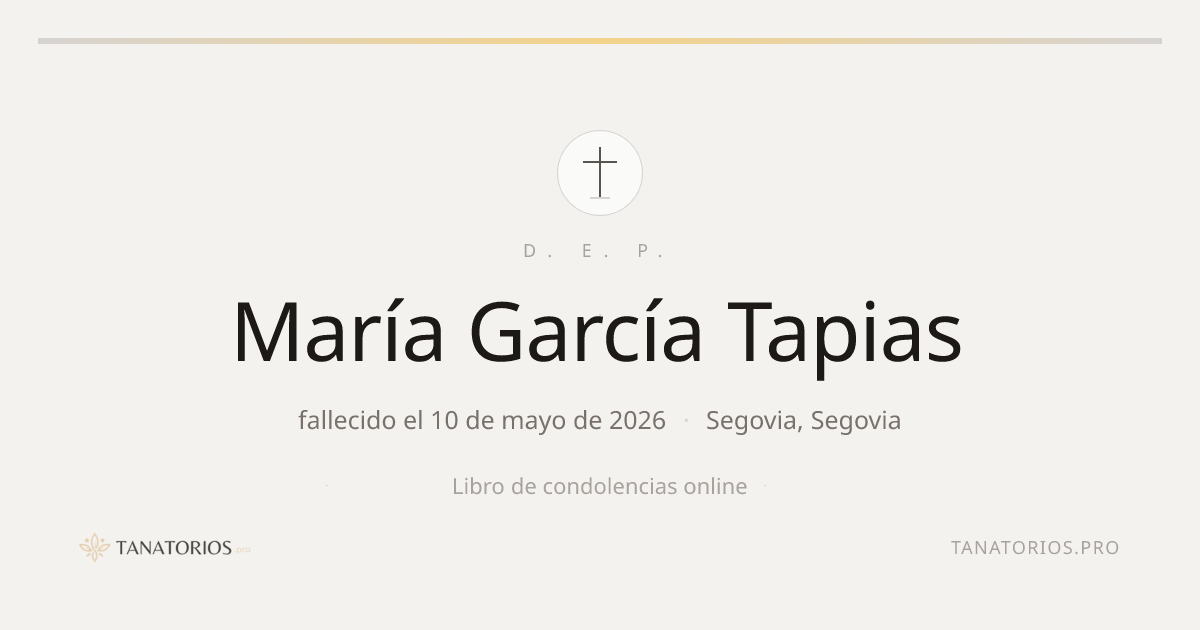 Memorial de María García Tapias