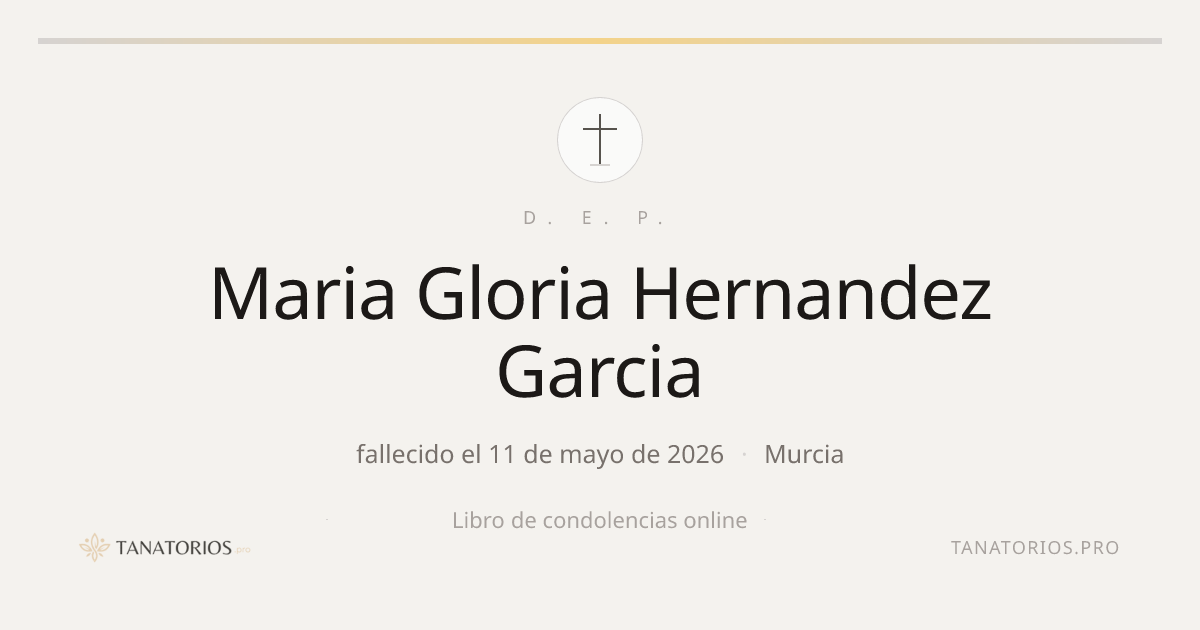 Memorial de Maria Gloria Hernandez Garcia