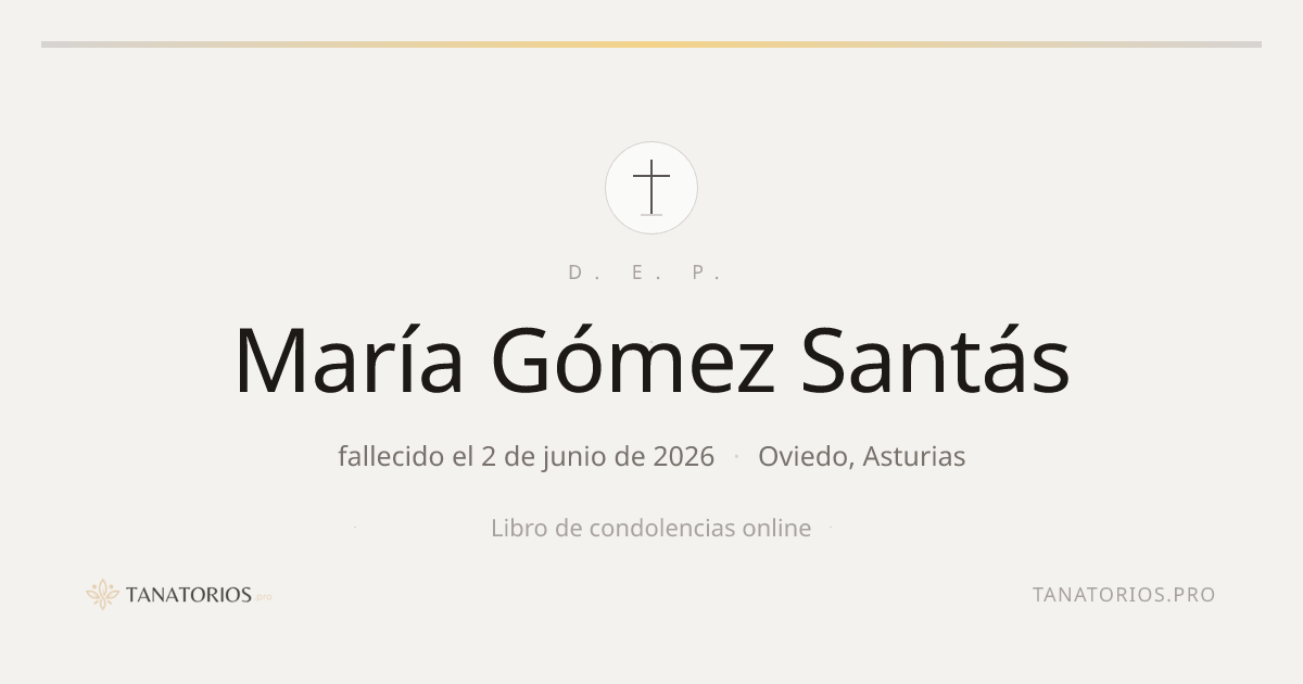 Memorial de María Gómez Santás