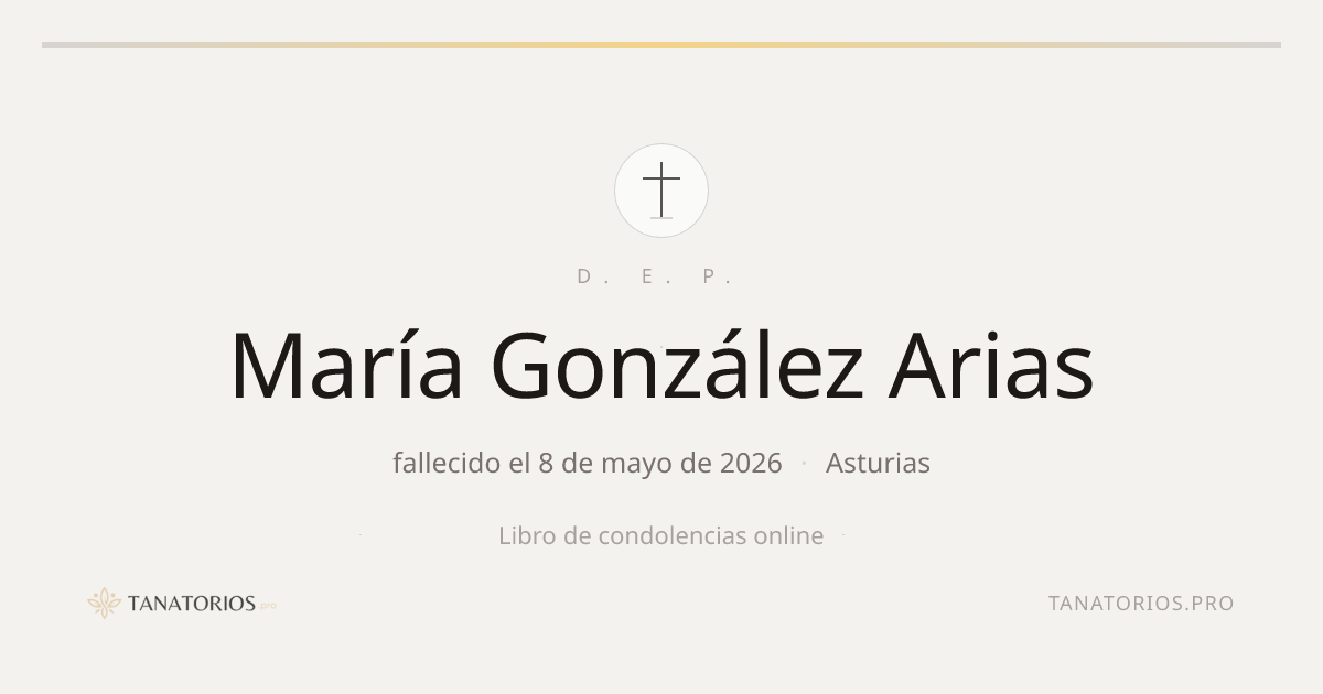 Memorial de María González Arias