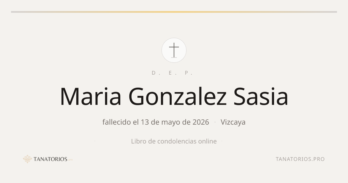 Memorial de Maria Gonzalez Sasia