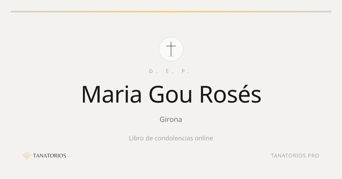 Memorial de Maria Gou Rosés