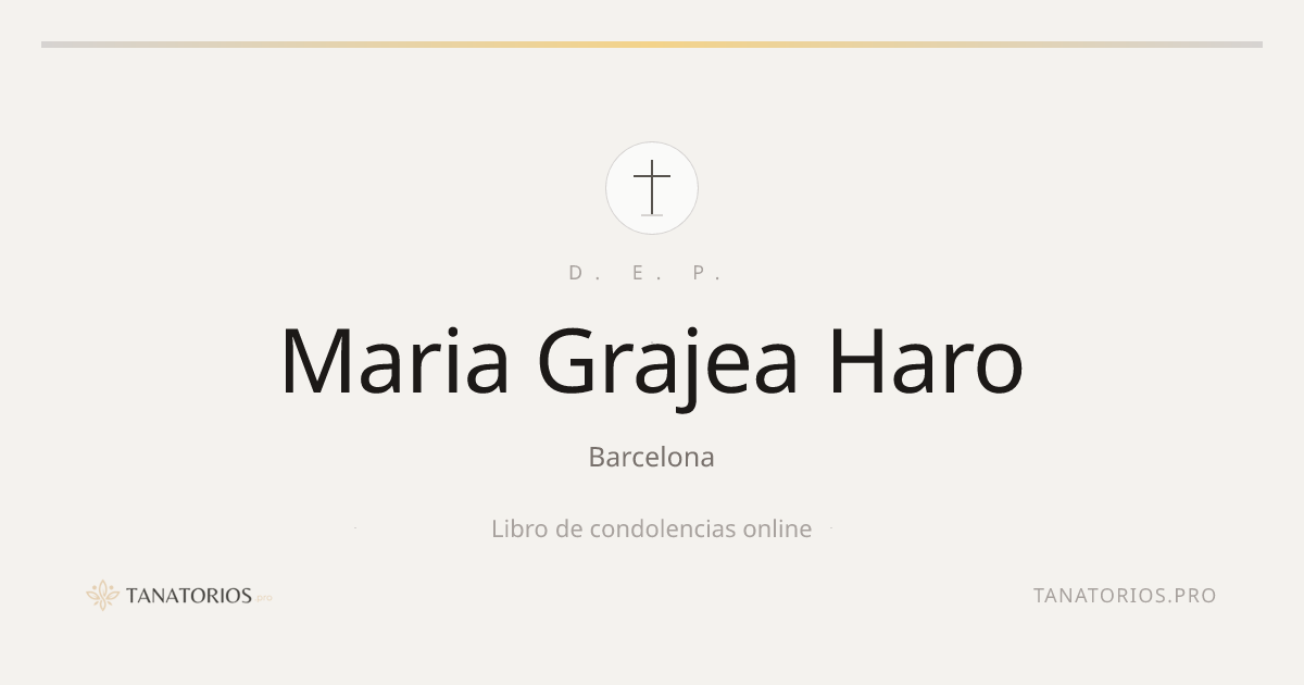 Memorial de Maria Grajea Haro