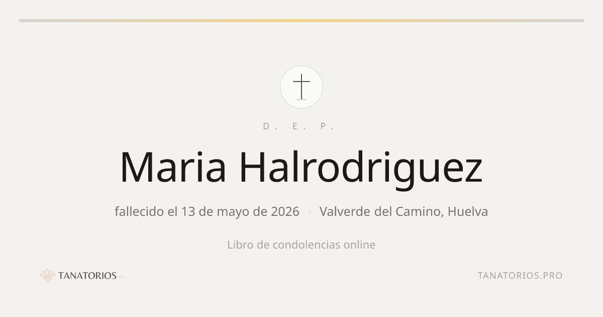 Memorial de Maria Halrodriguez