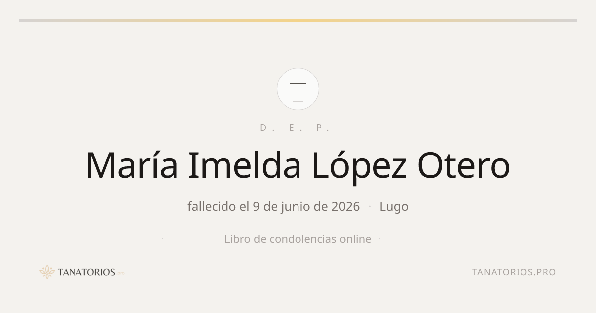Memorial de María Imelda López Otero