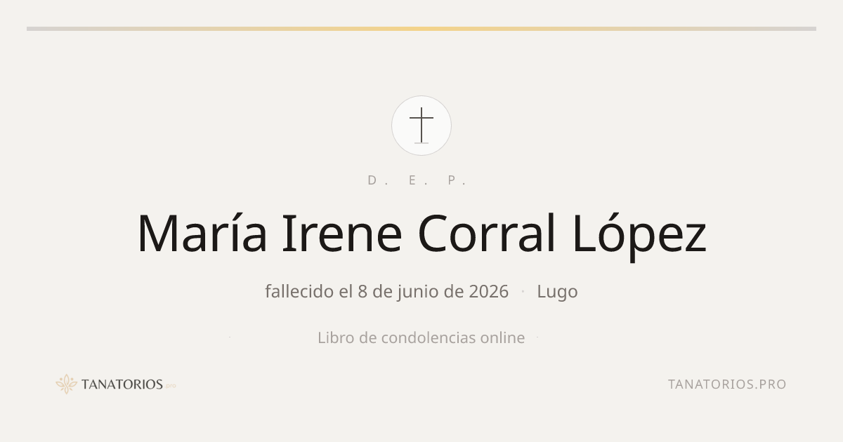 Memorial de María Irene Corral López