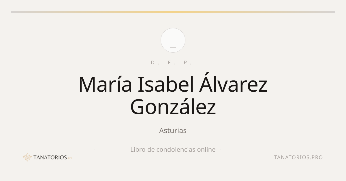Memorial de María Isabel Álvarez González