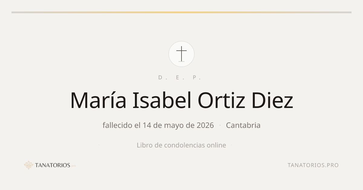 Memorial de María Isabel Ortiz Diez