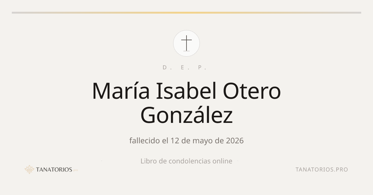 Memorial de María Isabel Otero González