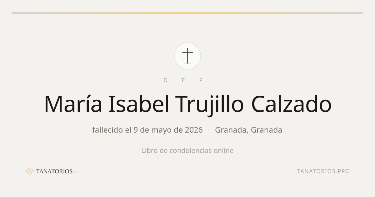 Memorial de María Isabel Trujillo Calzado
