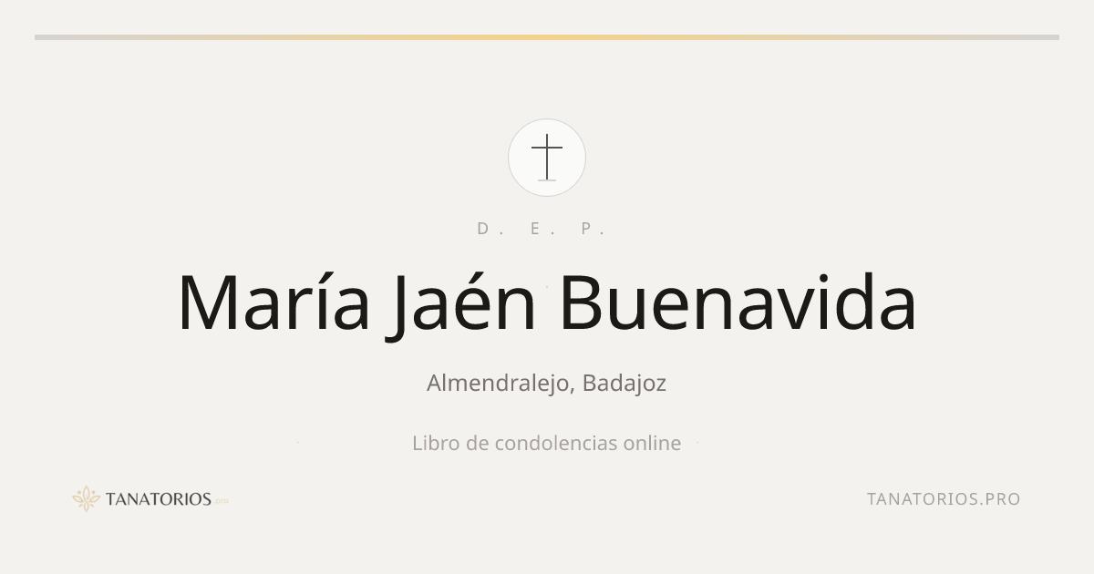 Memorial de María Jaén Buenavida