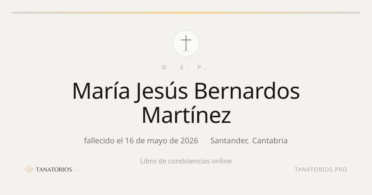 Memorial de María Jesús Bernardos Martínez