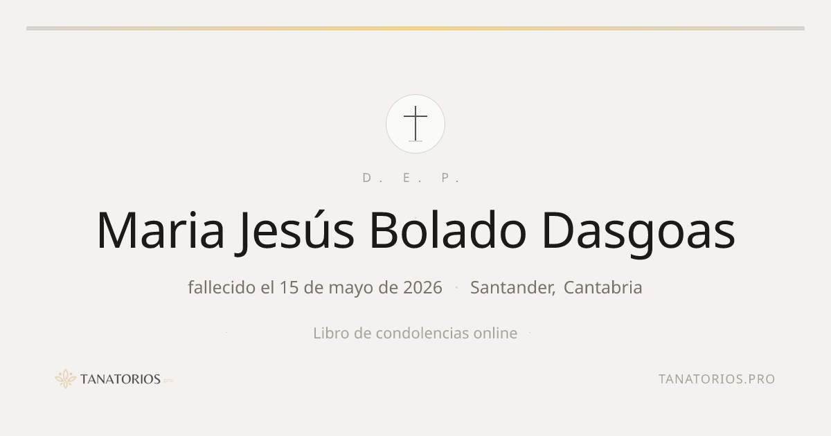 Memorial de Maria Jesús Bolado Dasgoas
