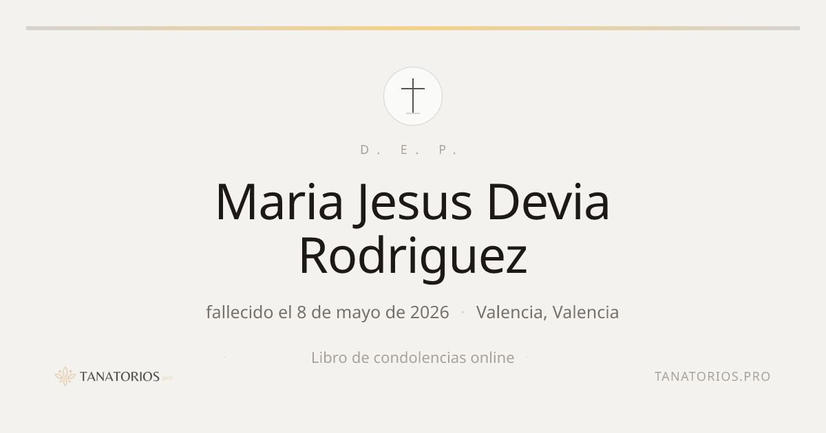 Memorial de Maria Jesus Devia Rodriguez