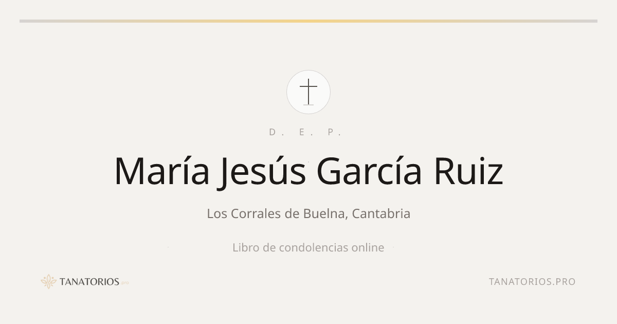 Memorial de María Jesús García Ruiz