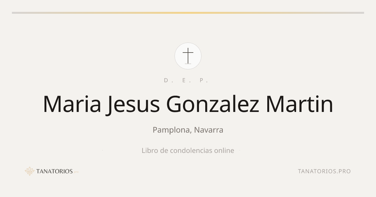 Memorial de Maria Jesus Gonzalez Martin