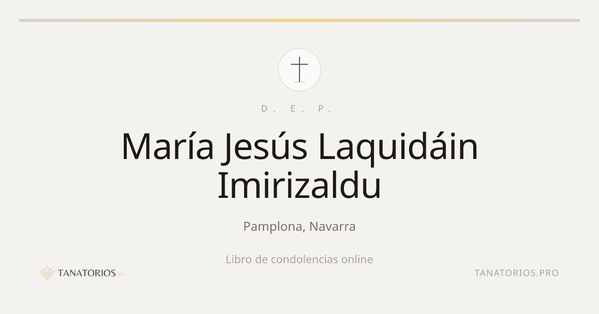 Memorial de María Jesús Laquidáin Imirizaldu
