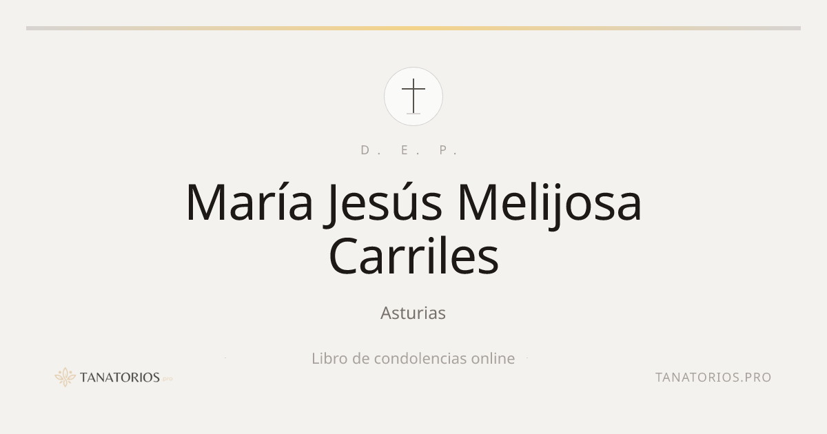 Memorial de María Jesús Melijosa Carriles