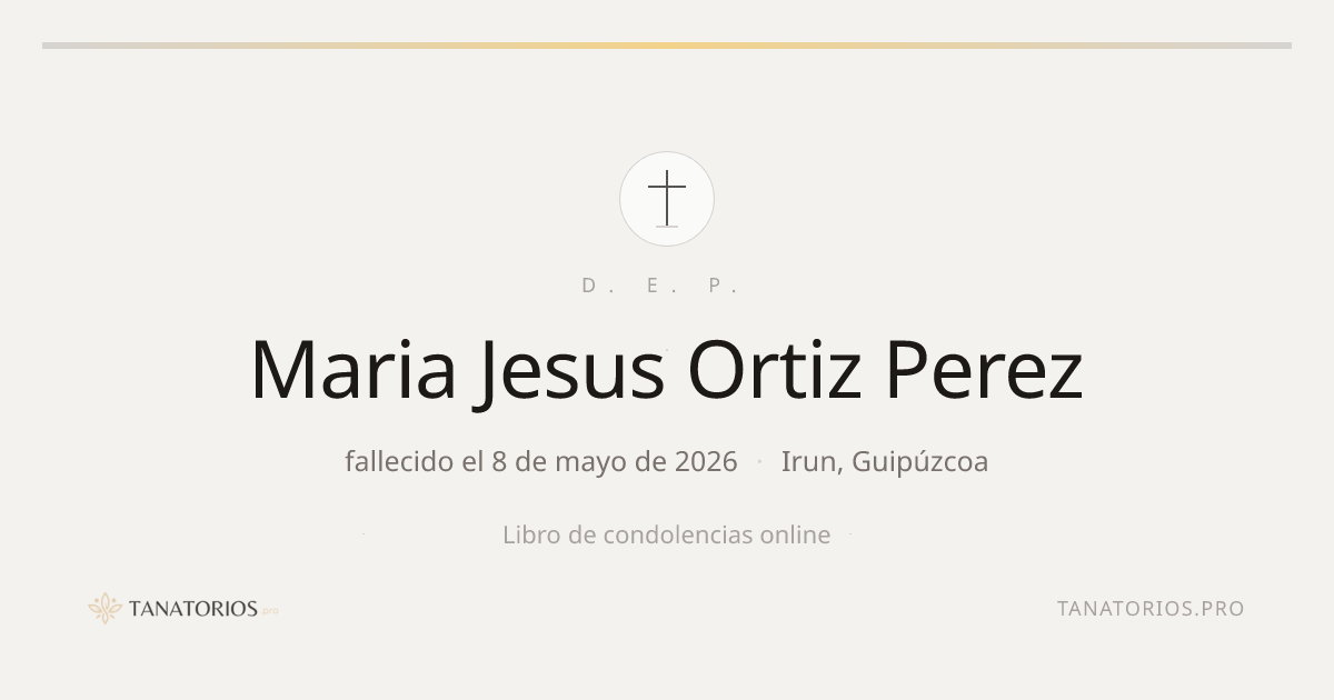 Memorial de Maria Jesus Ortiz Perez
