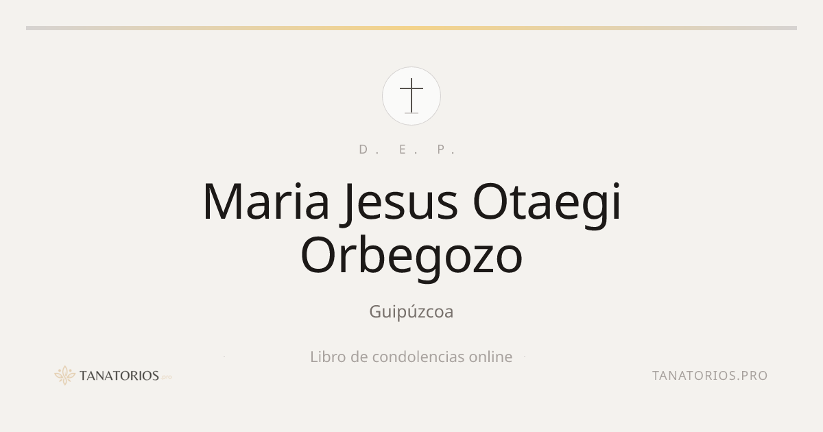 Memorial de Maria Jesus Otaegi Orbegozo